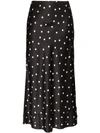 LEE MATHEWS Talulah polka-dot silk midi skirt