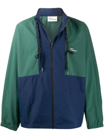 Drôle De Monsieur Nfpm Windbreaker Jacket In Green