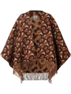 BURBERRY MONOGRAM JACQUARD CAPE