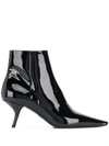 PRADA GLOSSY EFFECT ANKLE BOOTS