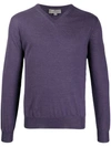 CANALI LONG-SLEEVE FITTED SWEATER