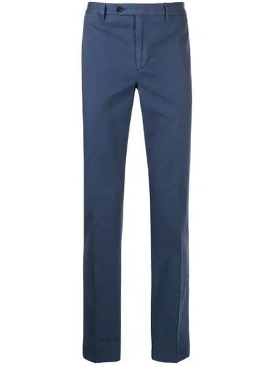Hackett Regular-leg Chino Trousers In Blue