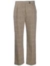 NILI LOTAN CHARLOTTE HOUNDSTOOTH STRAIGHT-LEG TROUSERS