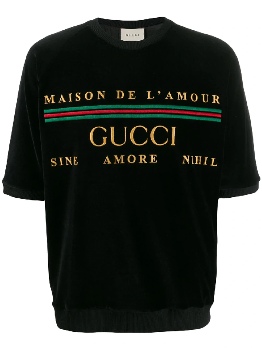 GUCCI MAISON DE L'AMOUR Tシャツ　フレンチブルドッグ Buy Gucci Black Black Maison de l'Amour T-Shirt For Women Online