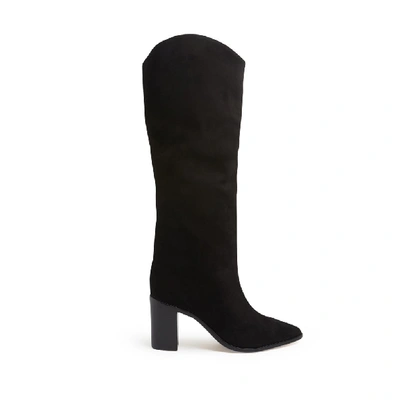 Schutz Analeah Pointed Toe Knee High Boot In Black