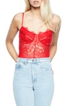 Bardot Britney Lace Bodysuit In Formula One