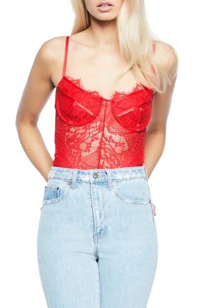 Bardot Britney Lace Bodysuit In Formula One