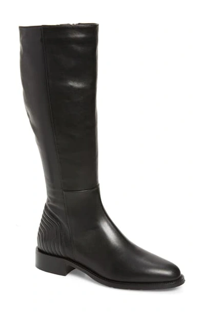 Aquatalia Nathalia Water Resistant Knee High Boot In Black