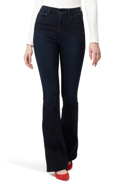 Sanctuary High-rise Contour Flared Jeans In Nighthawk