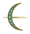 ANDREA FOHRMAN Medium Turquoise Luna Ring