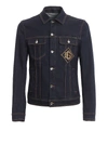 DOLCE & GABBANA LOGO PATCH DENIM JACKET