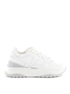 TOD'S WHITE LEATHER LACE-UP SNEAKERS