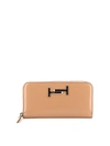 TOD'S DOUBLE T LEATHER WALLET