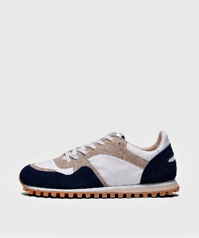 Spalwart 'marathon Trail Low' Suede Panel Mesh Trainers In Blue