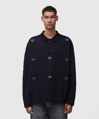 Raf Simons Fred Perry X  Mens Oversized Multi Polo Shirt