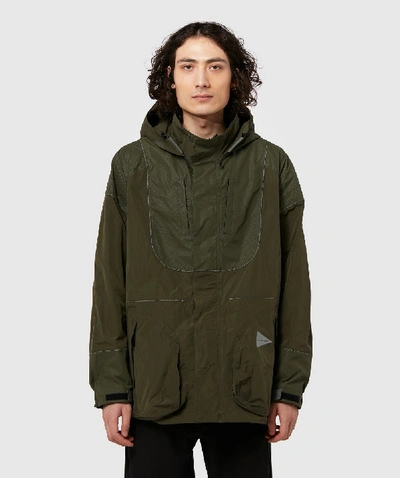 And Wander Water Repellent Jacket In Green