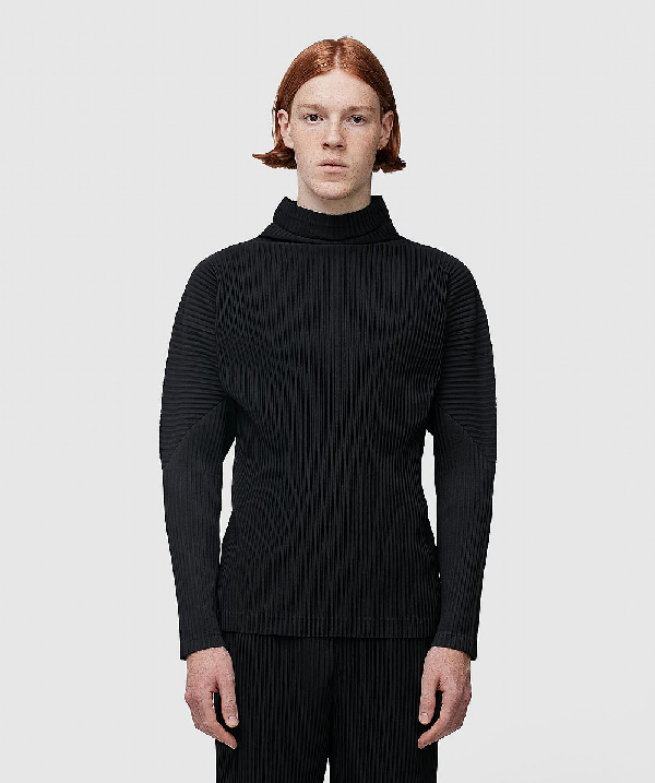 issey miyake pleated shirt