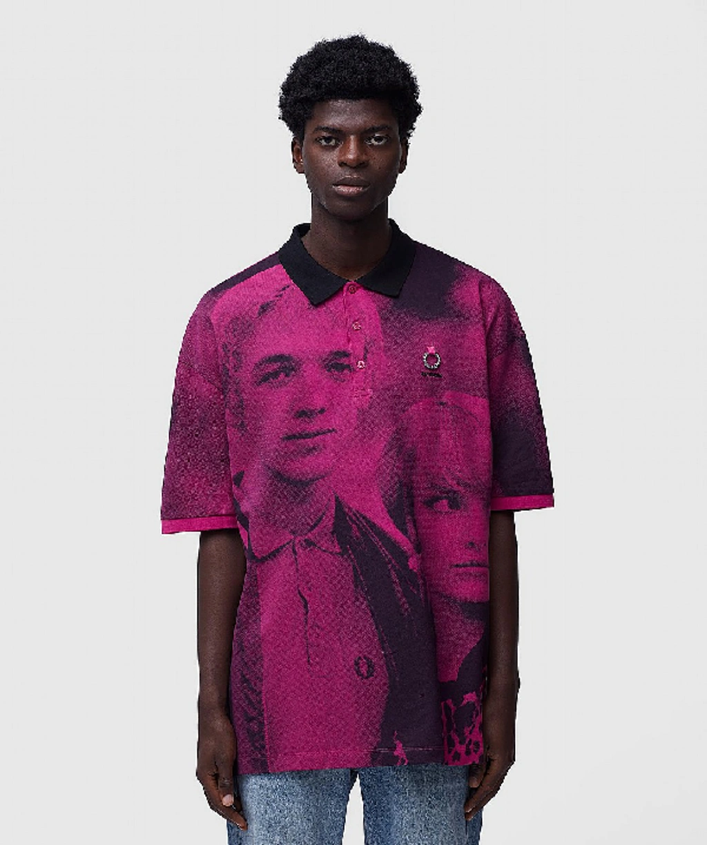 Raf Simons Fred Perry X Print Polo Shirt | ModeSens