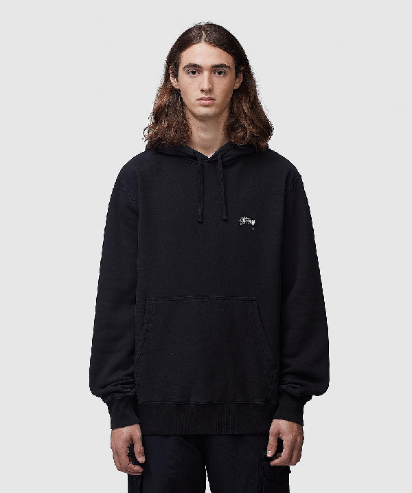 Stussy Embroidered Logo Hoodie In Black | ModeSens