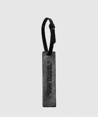 Off-white Bold Quote Luggage Tag In Black