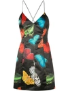 ALICE AND OLIVIA TAYLA BUTTERFLY PRINT MINI DRESS