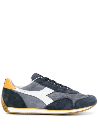 Diadora Equipe Trainers In Light Blue And Blue