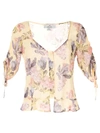 We Are Kindred Stevie Sweetheart Blouse In Yellow
