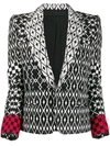 Haider Ackermann Pattern Mix Blazer In Black