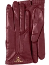 Prada Logo Plaque Gloves In Red