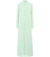 AMI ALEXANDRE MATTIUSSI 绉纱斜纹布衬衫裙,P00402988
