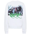 OFF-WHITE LOGO COTTON SWEATSHIRT,P00406142