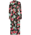 ERDEM NOLENE FLORAL JERSEY MIDI DRESS,P00408481