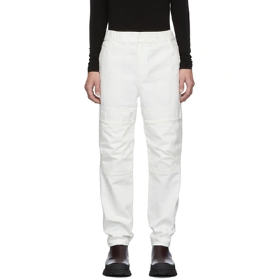 Ambush Oversized-pocket Straight-leg Jeans In White