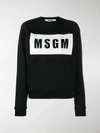 Msgm Printed T-shirt In Black