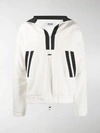 Msgm Contrast Stripe Sweatshirt In White