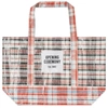 OPENING CEREMONY Opening Ceremony Plaid Tote Medium