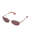 LE SPECS TRES SOLO OVAL SUNGLASSES,PROD225420262