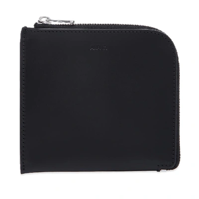 Apc A.p.c. Aiko Compact Zip Wallet In Black