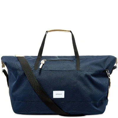 Sandqvist Milton Weekend Bag In Blue