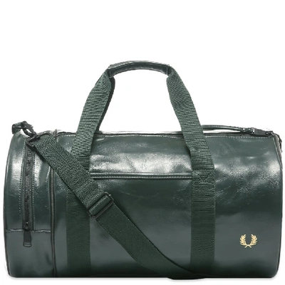 Fred Perry Authentic Tonal Barrel Bag In Green