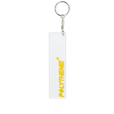 Polythene Optics Clear Acrylic Keyring In Yellow