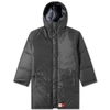 Martine Rose Wenger Padded Parka Coat In Black