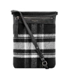 SAINT LAURENT Saint Laurent Flannel Check Zip Shoulder Bag