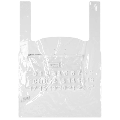 Maison Margiela 11 Logo Xl Tote Bag In White