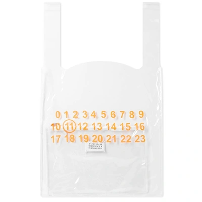 Maison Margiela 11 Logo Monoprix Bag In Orange