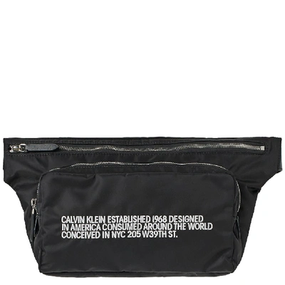 Calvin Klein 205w39nyc Embroidered Logo Belt Bag In Black