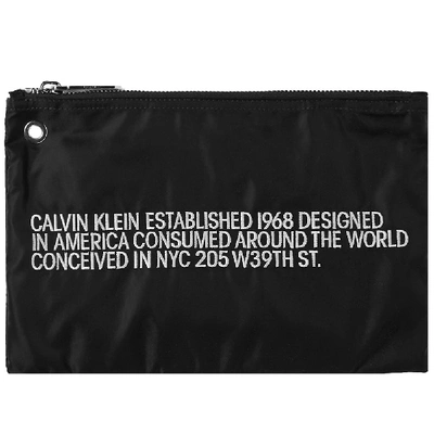 Calvin Klein 205w39nyc 1968 Zip Pouch In Black