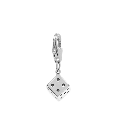 Tom Wood Dice Charm In Silver