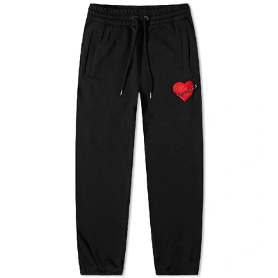 Palm Angels Pin My Heart Sweat Pant In Black