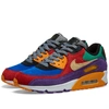 Nike Air Max 90 Qs Viotech Rubber-trimmed Suede And Mesh Sneakers In Purple